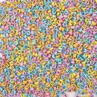 PlayBox: Sada pastelových perličiek s písmenkami, 750 kusov