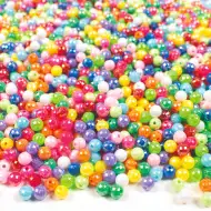PlayBox: Sada plastových krištáľových korálok 2000 ks 6mm