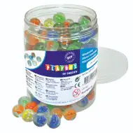 PlayBox: Sada priehľadných sklenených guličiek, 150 ks