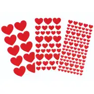 PlayBox: Sada trblietavých nálepiek so srdiečkami, 146 ks