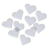 PlayBox: Sada základných dosiek v tvare srdca pre 5mm MIDI zažehľovacie korálky, 10 ks