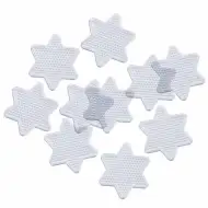 PlayBox: Sada základných dosiek vo forme hviezdy pre 5mm MIDI žehliace korálky, 10 cm, balenie 10 ks.