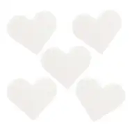 PlayBox: Sada základných dosiek vo forme srdca pre 5mm MIDI žehliace korálky, 5 kusov