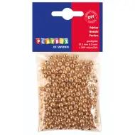 PlayBox: Sada zlatých okrúhlych korálok, 300 ks