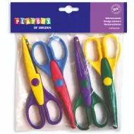 PlayBox: Sada zvlnených nožníc, 4 kusy