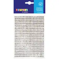 PlayBox: Samolepiace strieborné kamienky 525 ks