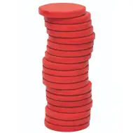 PlayBox: Svetlo červená vodová farba disk 30mm 1ks