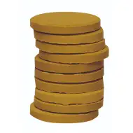 PlayBox: Tmavo okrová akvarelová farba, disk 30 mm, 1 ks