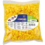 PlayBox: XL MIDI zažehlovacie korálky 9 mm, balenie 1000 ks, žltá farba