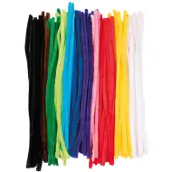 Playbox: Farebná chenille drôtová súprava – Ø 15 x 500 mm, 100 kusov