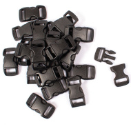 Playbox: Plastová čierna spona, sada 10 ks, 11 mm