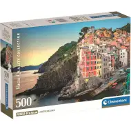 Pobrežie Riomaggiore HQC 500-dielikové kompaktné puzzle - Clementoni