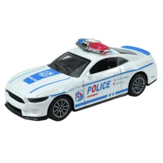 Policejné autá: Kolesové kovové policajné autá v rôznych variantoch 11cm 1ks obrázok 2
