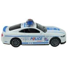 Policejné autá: Kolesové kovové policajné autá v rôznych variantoch 11cm 1ks obrázok 4