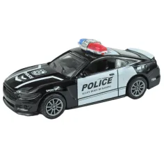 Policejné autá: Kolesové kovové policajné autá v rôznych variantoch 11cm 1ks obrázok 8