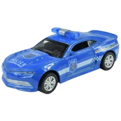 Policejné autá: Spätné oceľové policajné auto v rôznych variantoch 11cm 1ks obrázok 4