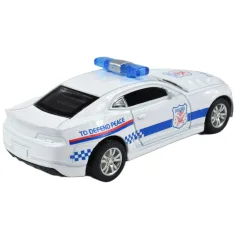 Policejné autá: Spätné oceľové policajné auto v rôznych variantoch 11cm 1ks obrázok 7