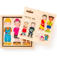 Povolania drevená kocková skladačka - Woodyland