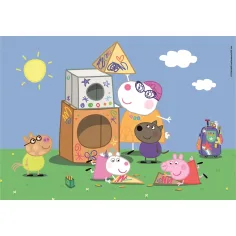 Prasiatko Peppa 2×60-dielne Supercolor puzzle - Clementoni obrázok 2