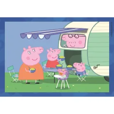 Prasiatko Peppa 4 v 1 Supercolor puzzle - Clementoni obrázok 3