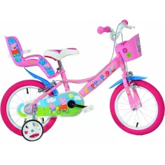 Prasiatko Peppa, ružový detský bicykel veľkosti 16 - Dino Bikes