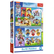 Pravidlá Tlapkovej patroly 2x70-dielne puzzle - Trefl
