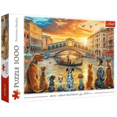 Psy v Benátkach 1000-dielne prémiové puzzle - Trefl