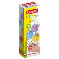 Quercetti: Momy Soft 4 ks mäkká hrkajúca stavebnica kocka set