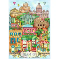 Rím o polnoci 1000-dieliková Prémium plus kvalita puzzle - Trefl obrázok 2