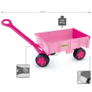 Vozík ružový s nosnosťou až 60 kg - Wader