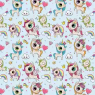 Roztomilý baliaci papier s motívom jednorožca 100x70 cm