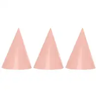 Ružové párty klobúky, sada 6 ks