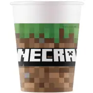 Sada 8 papierových pohárov Minecraft 200 ml