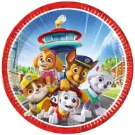 Sada papierových tanierov Tlapková patrola 8 ks, 23 cm