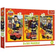 Sam hasič: Hasičský tím 3x50 ks puzzle - Trefl