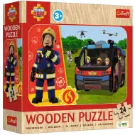 Sam požiarikár 24-dielne drevené puzzle - Trefl
