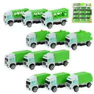 Sanitation Truck: 12 kusový set nákladných áut na prepravu odpadu 1/64