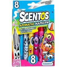 Scentos sada 8 voňavých fixiek s metalickým leskom