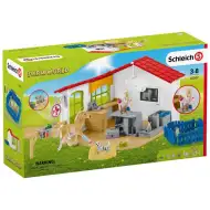 Schleich: Farm World - Veterinárna klinika s žriebäťom a domácimi zvieratami (42502)