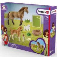 Schleich: Horse Club - Sarah a starostlivosť o malé zvieratá hracia súprava (42432)