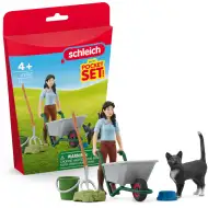 Schleich: Sada na stelivo s mačkou (42747)