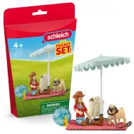 Schleich: Výlet Hannah a jej mopslíka k jazeru hracia súprava (42751)