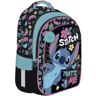 Školský batoh s motívom Disney Stitch, so 4 priehradkami, s modrým brmbolcom BPL58 40x29x19 cm