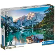 Smaragdové jazero Braies s 1000-dielnym HQC puzzle plagátom - Clementoni