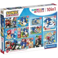 Sonic ježko 10 v 1 supercolor puzzle - Clementoni