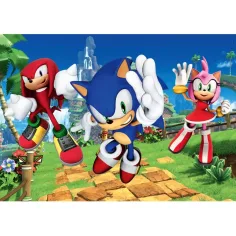 Sonic ježko a priatelia 104-dielna maxi supercolor puzzle - Clementoni obrázok 2