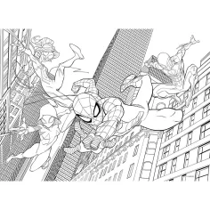 Spider-man 2 v 1, 48-dielne puzzle a omaľovánka 35x25 cm - Lisciani obrázok 2
