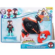 Spidey a jeho úžasní priatelia: Figúrky Waterwebs a meniacie farbu vozidlá - Spin Dolphin - Hasbro
