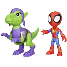 Spidey a jeho úžasní priatelia: Pók a Goblin Dino-Sieť Akčná figúrka Sada - Hasbro obrázok 3