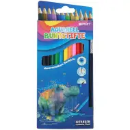 Spirit: 12-dielna sada trojuholníkových akvarelových farebných ceruziek so štetcom